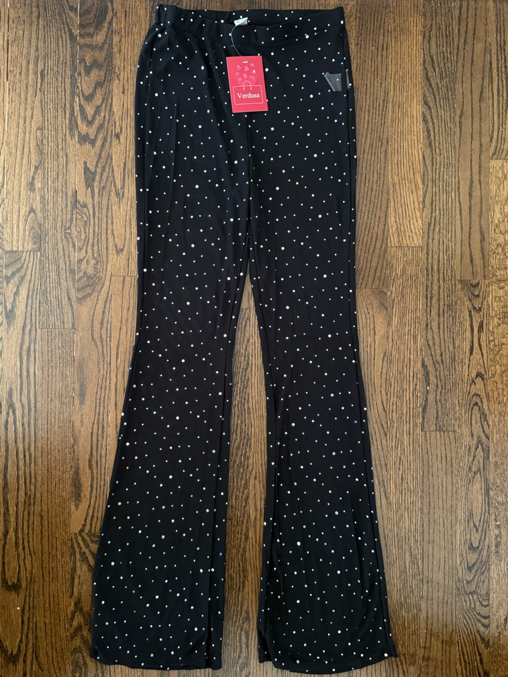 Mesh Pants with Bling